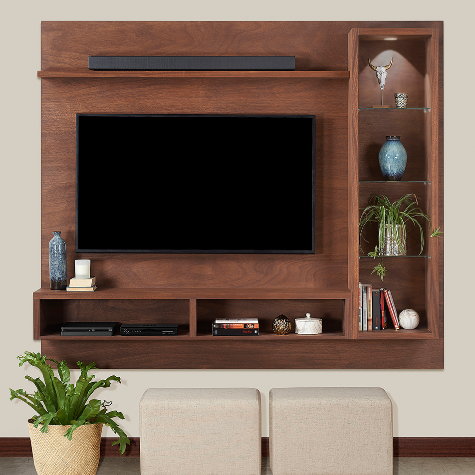 Umhlanga - Floating TV Stand - Mahogany