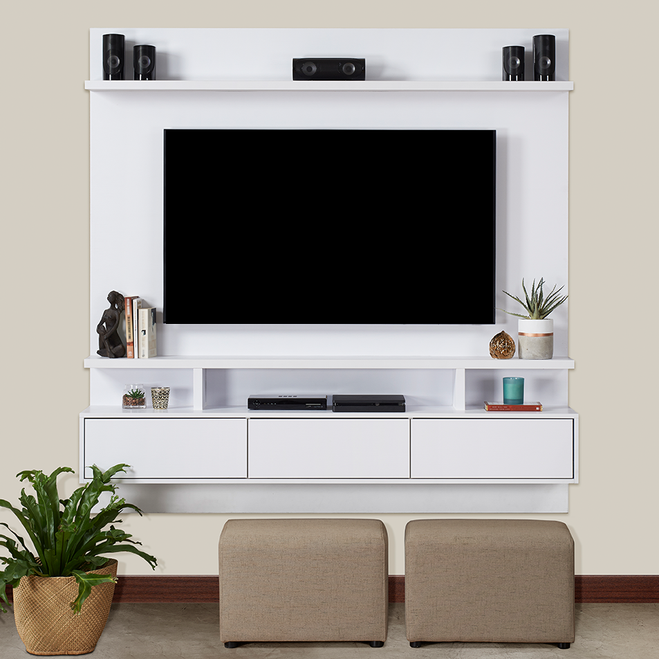 Clifton 200 - White Floating TV Stand
