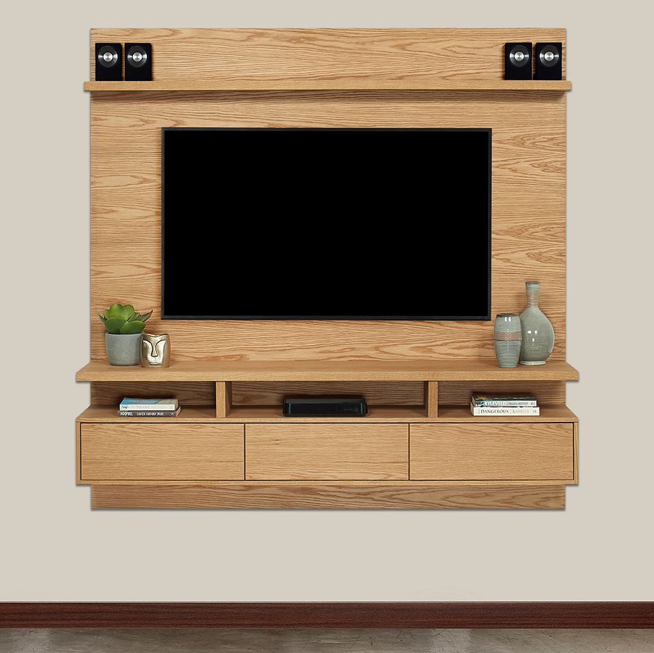 Clifton 350 - Floating TV Stand - Natural
