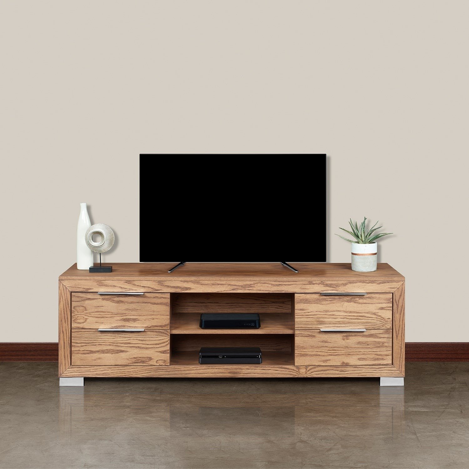 Hermanus - Modern TV Stand - Mahogany