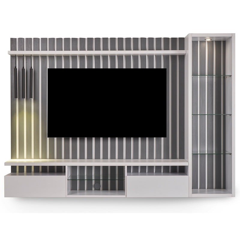 Agulhas - 2pce TV Wall Unit - Storm Grey