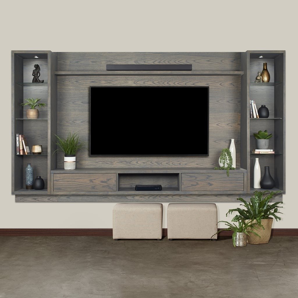Zinkwazi - 3 Pce TV Wall Unit - Sofa Storm