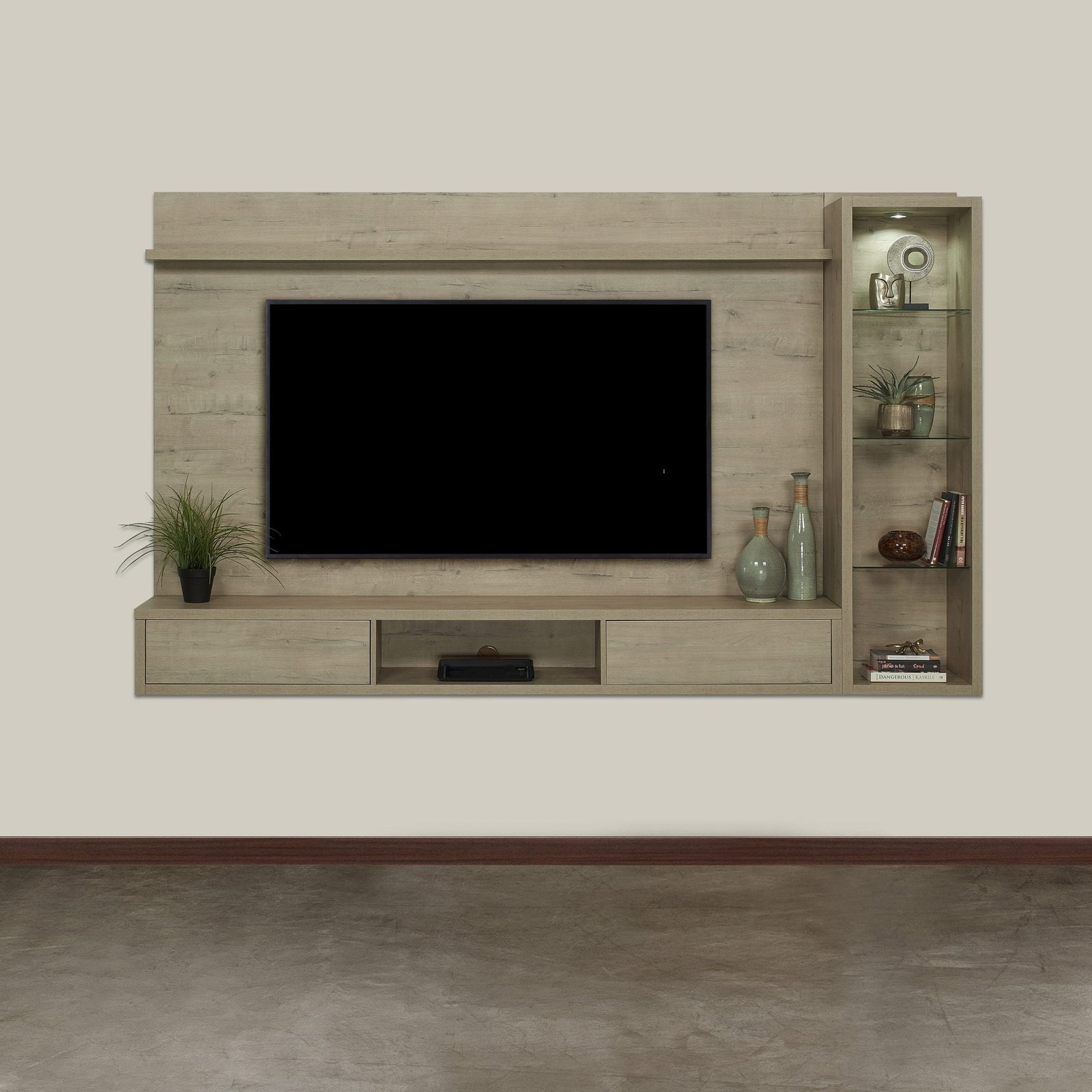 Zinkwazi - 2Pce TV Wall Unit - Brookhill Fusion