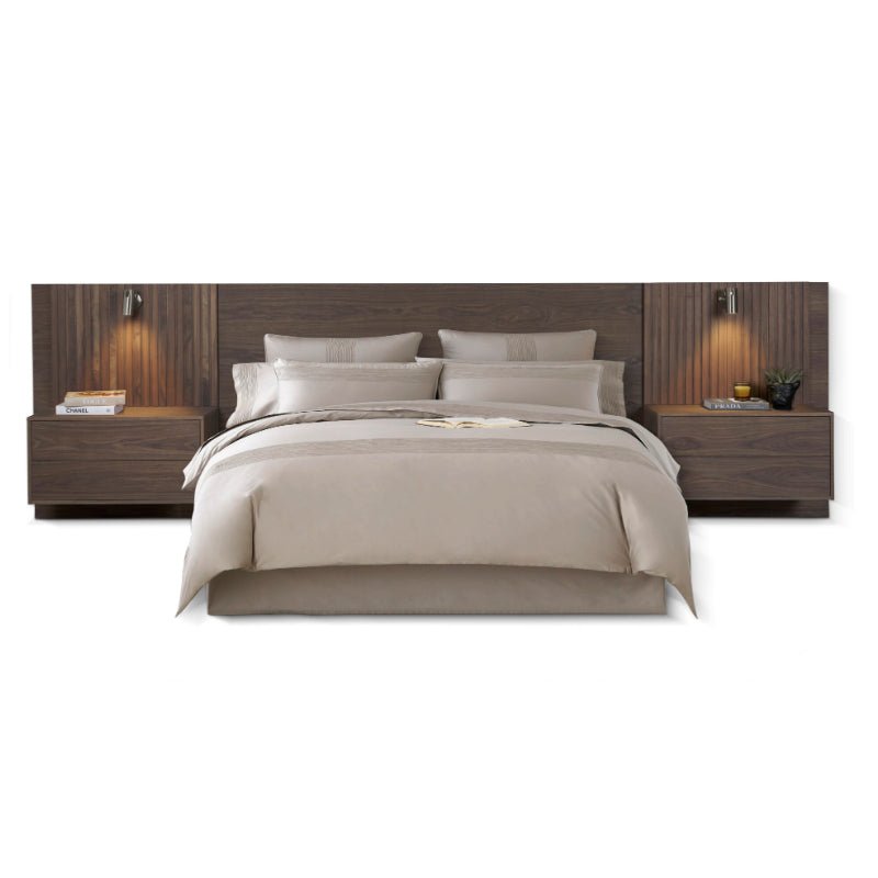 Nile - Wall-Mounted Headboard and Pedestals